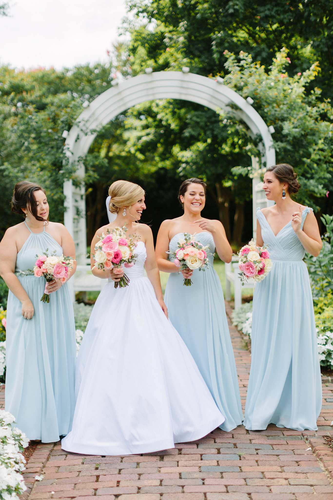 wedding, blue, bridesmaids, dresses, wedding, inspiration