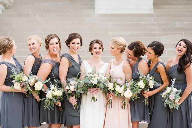 Friday Inspo: Bridesmaids in Grey | Azazie | Blog