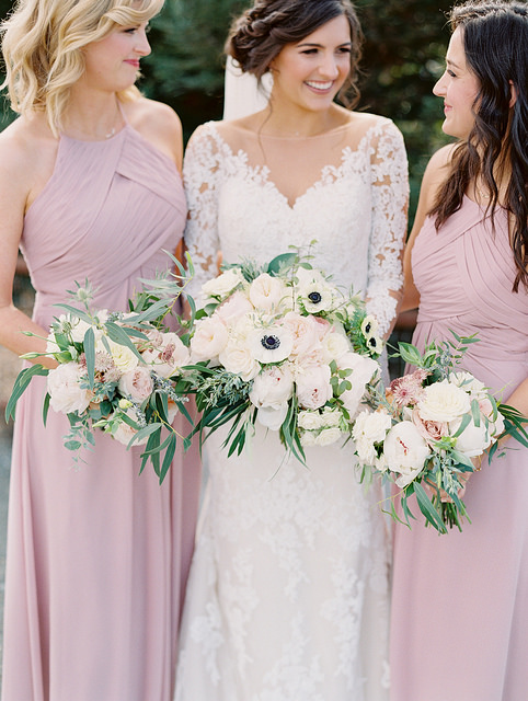 pink, dusty, rose, romantic, bridesmaid, dresses, affordable, inspiration, wedding, style, fashion