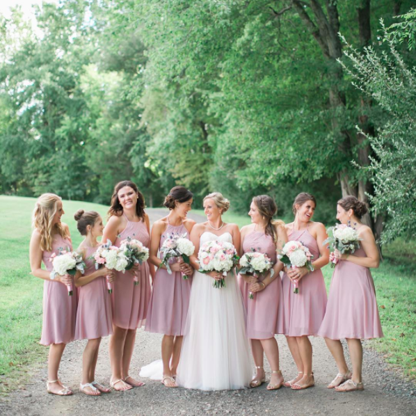 real, wedding, instagram, bridesmaids, bride