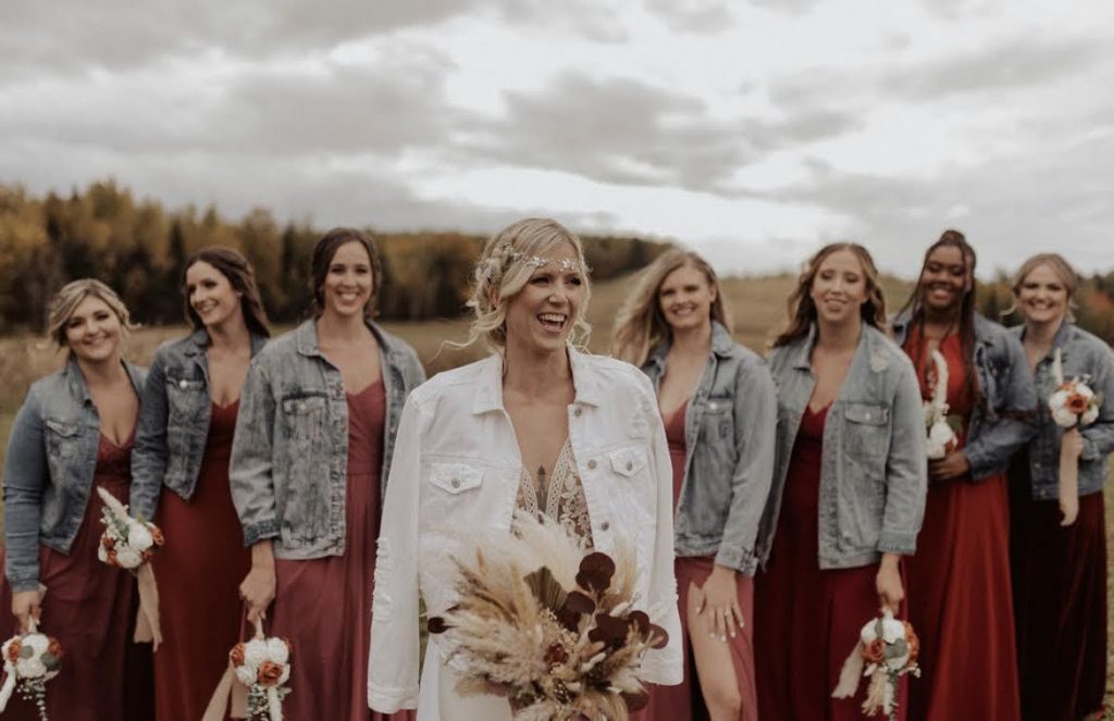 burgundy bridesmaid dresses