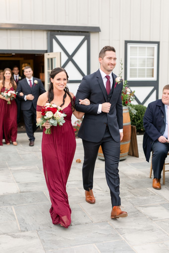 dark raspberry bridesmaid dresses