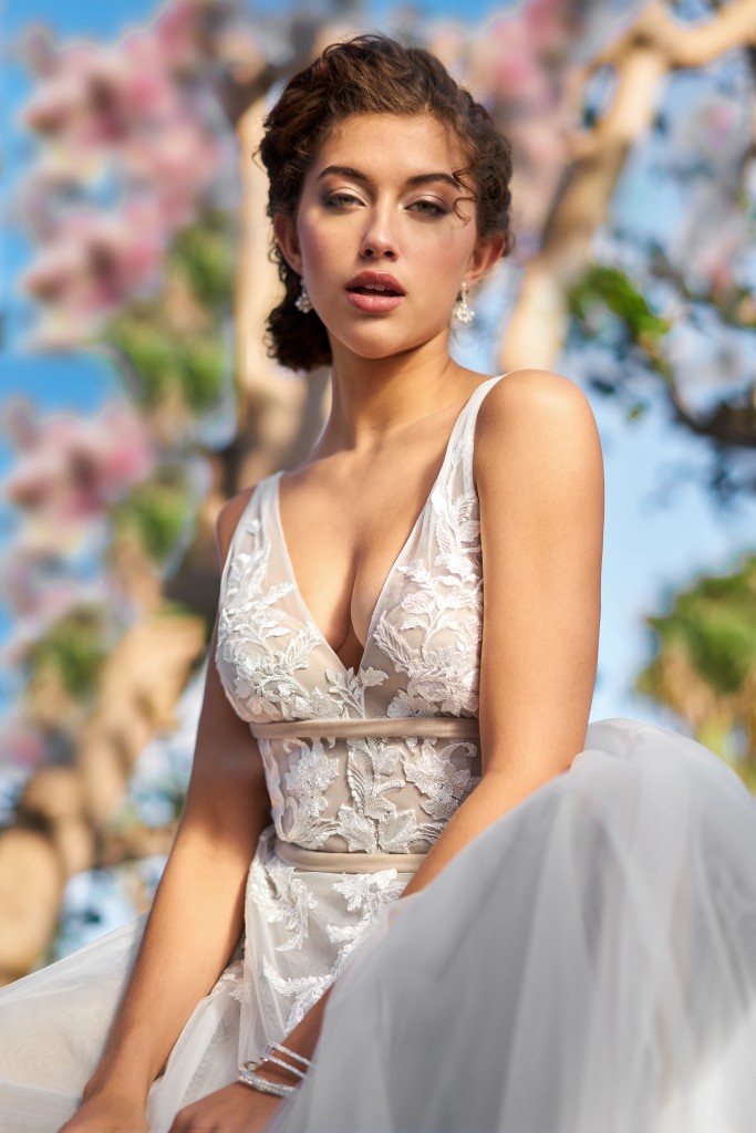 Azazie bridal gown, wedding dress, Earth Day