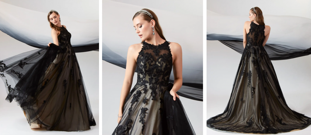 black wedding dress