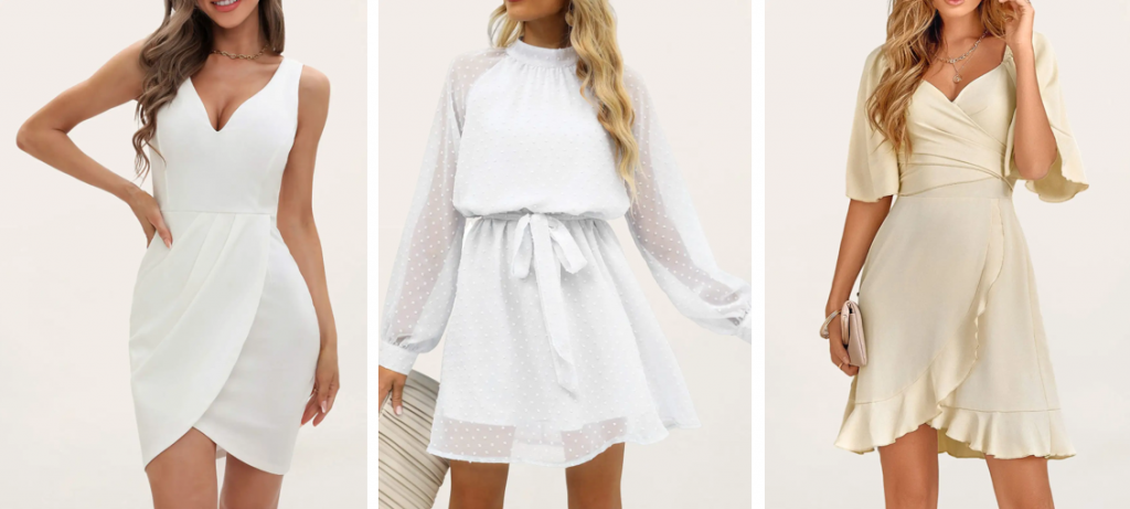 graduation dresses, white graduation dresses