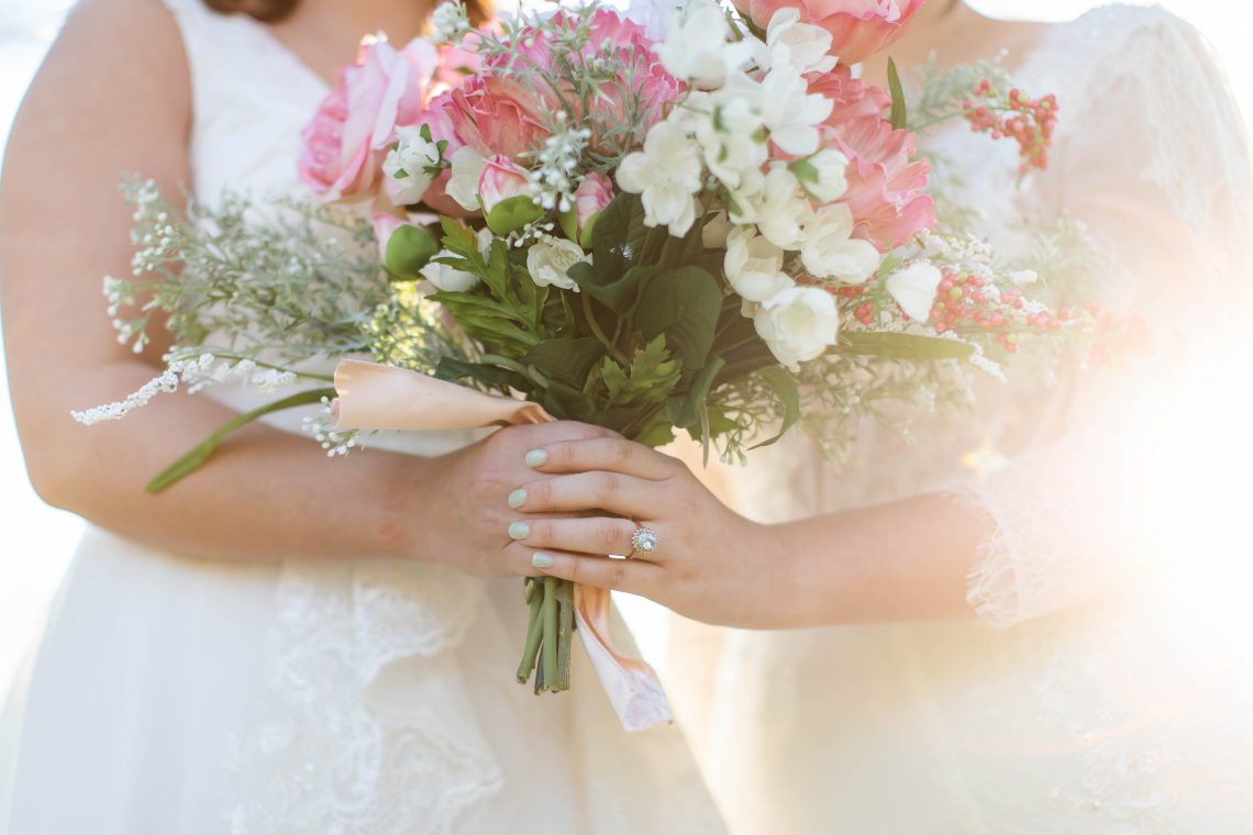 Bridal Gowns, Wedding Dresses, Azazie, Pride, gay wedding, lesbian wedding