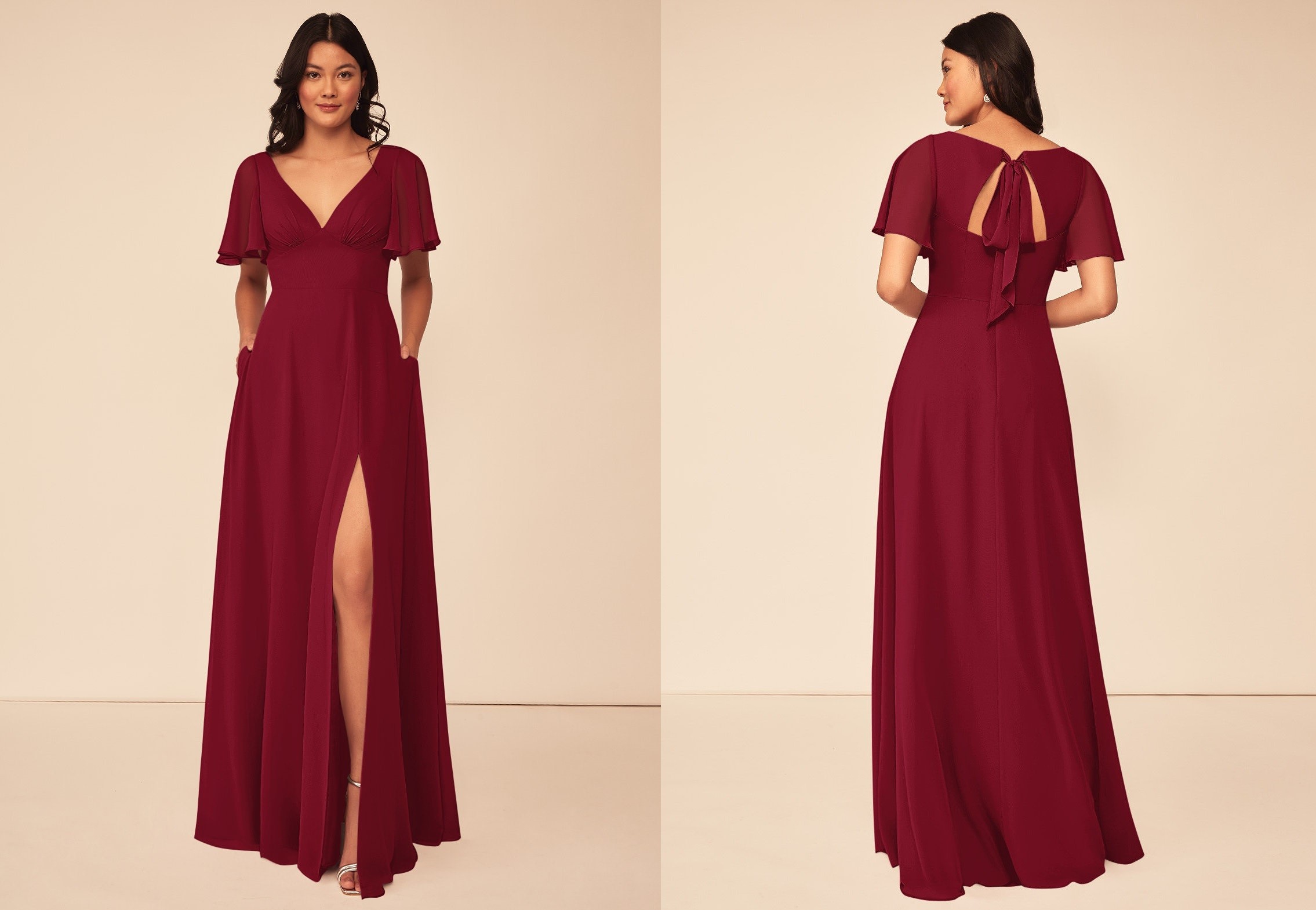 burgundy bridesmaid dresses 