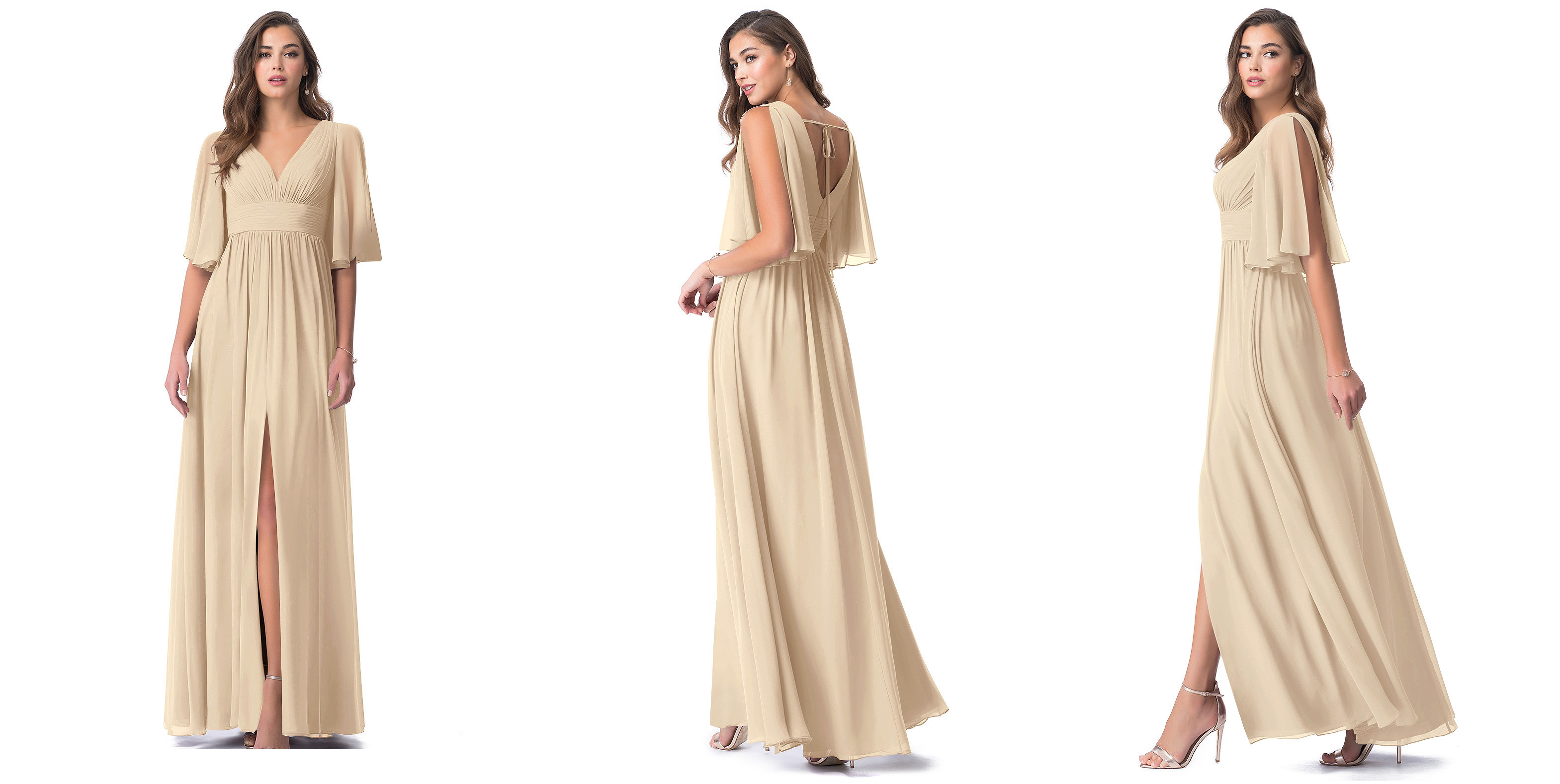 champagne bridesmaid dresses 