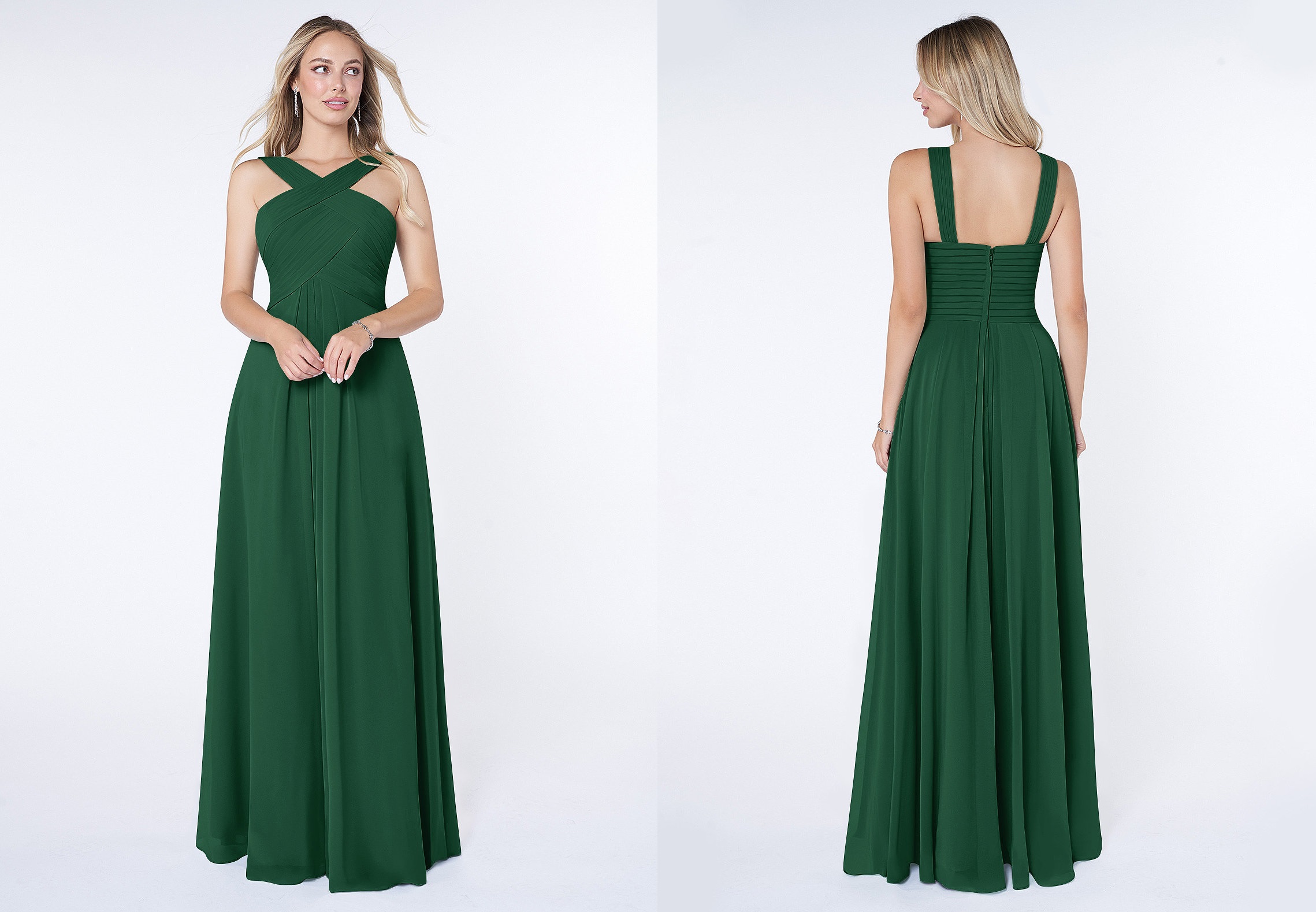 dark green bridesmaid dresses 