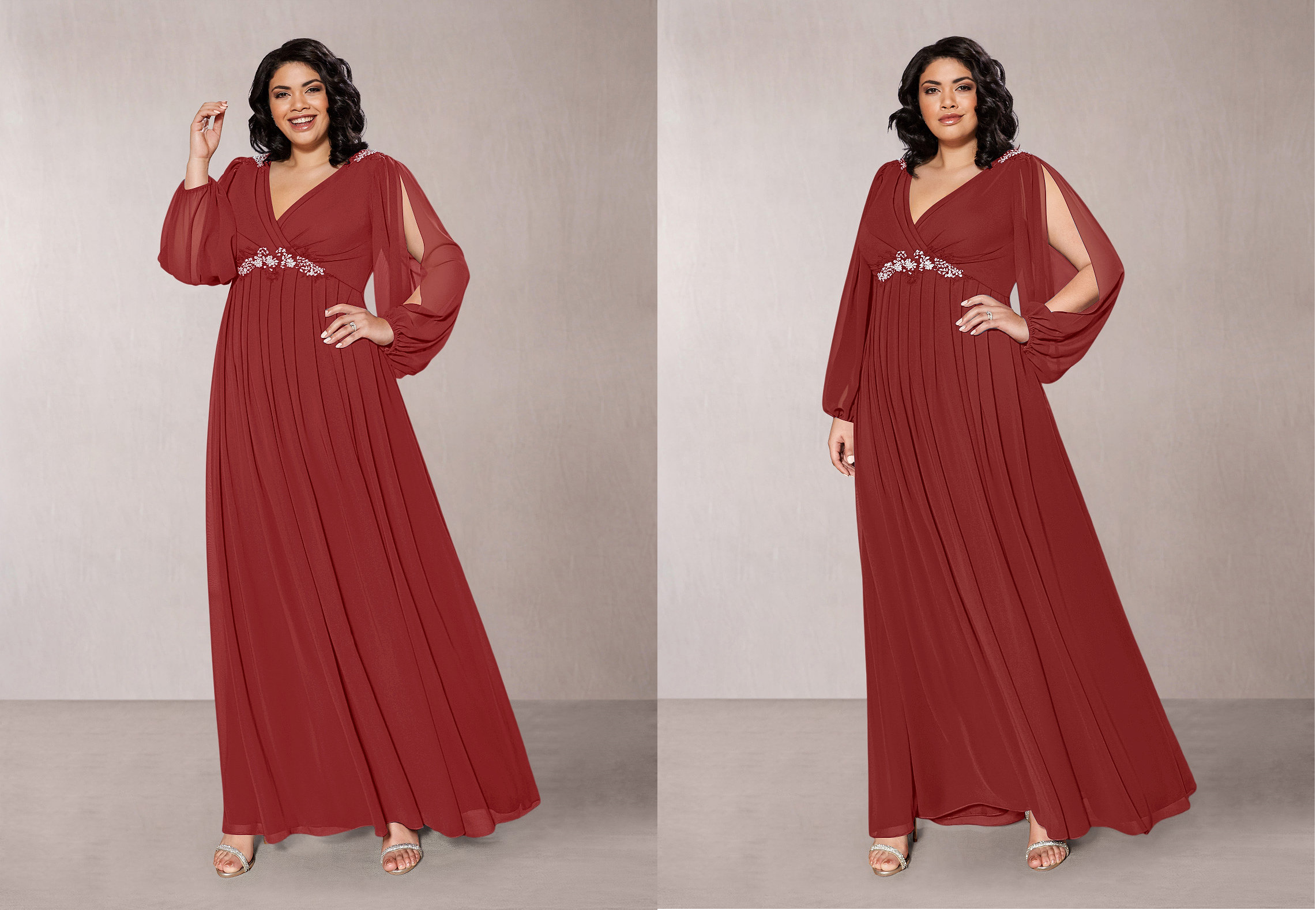 plus size mother of the bride & groom dress