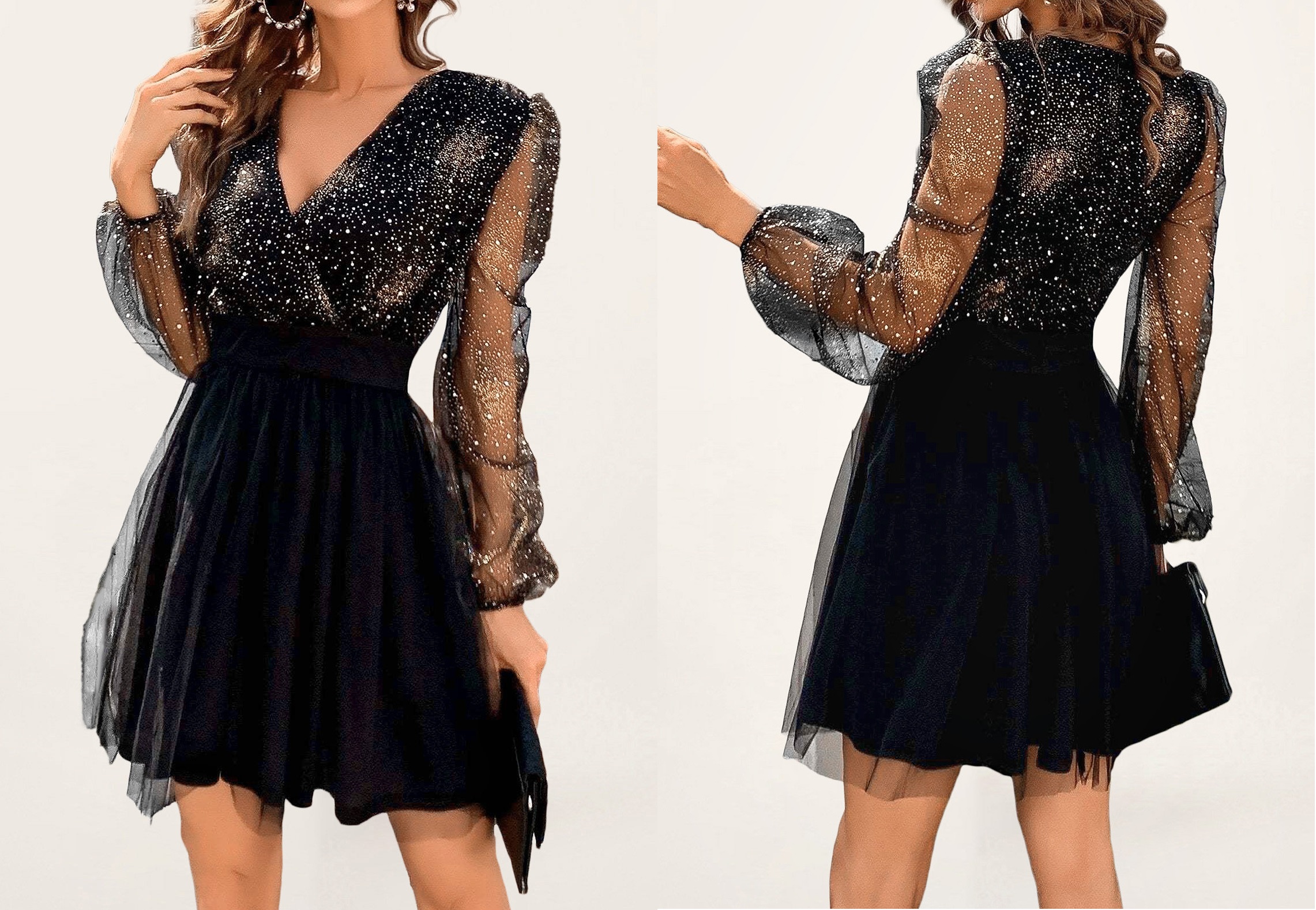 black cocktail dress