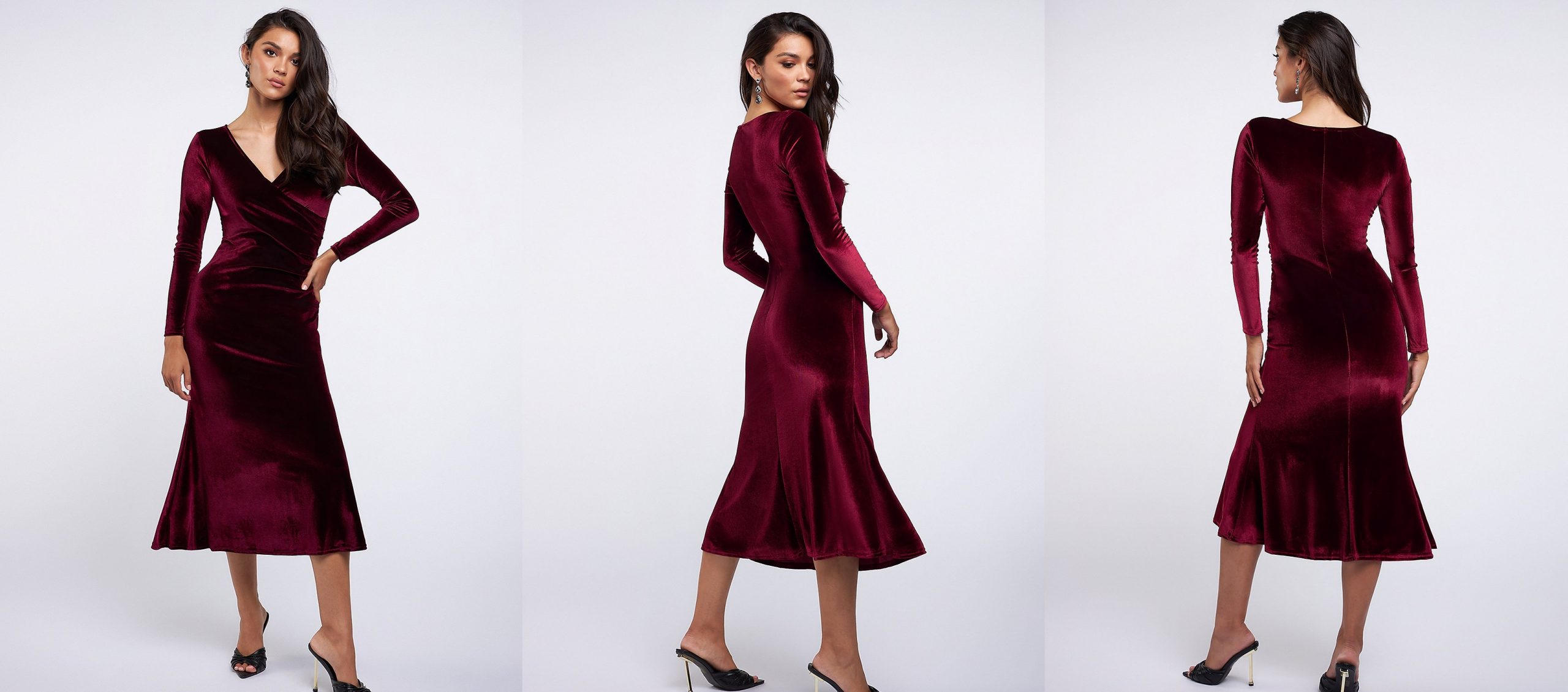 long sleeve Cocktail party Dress