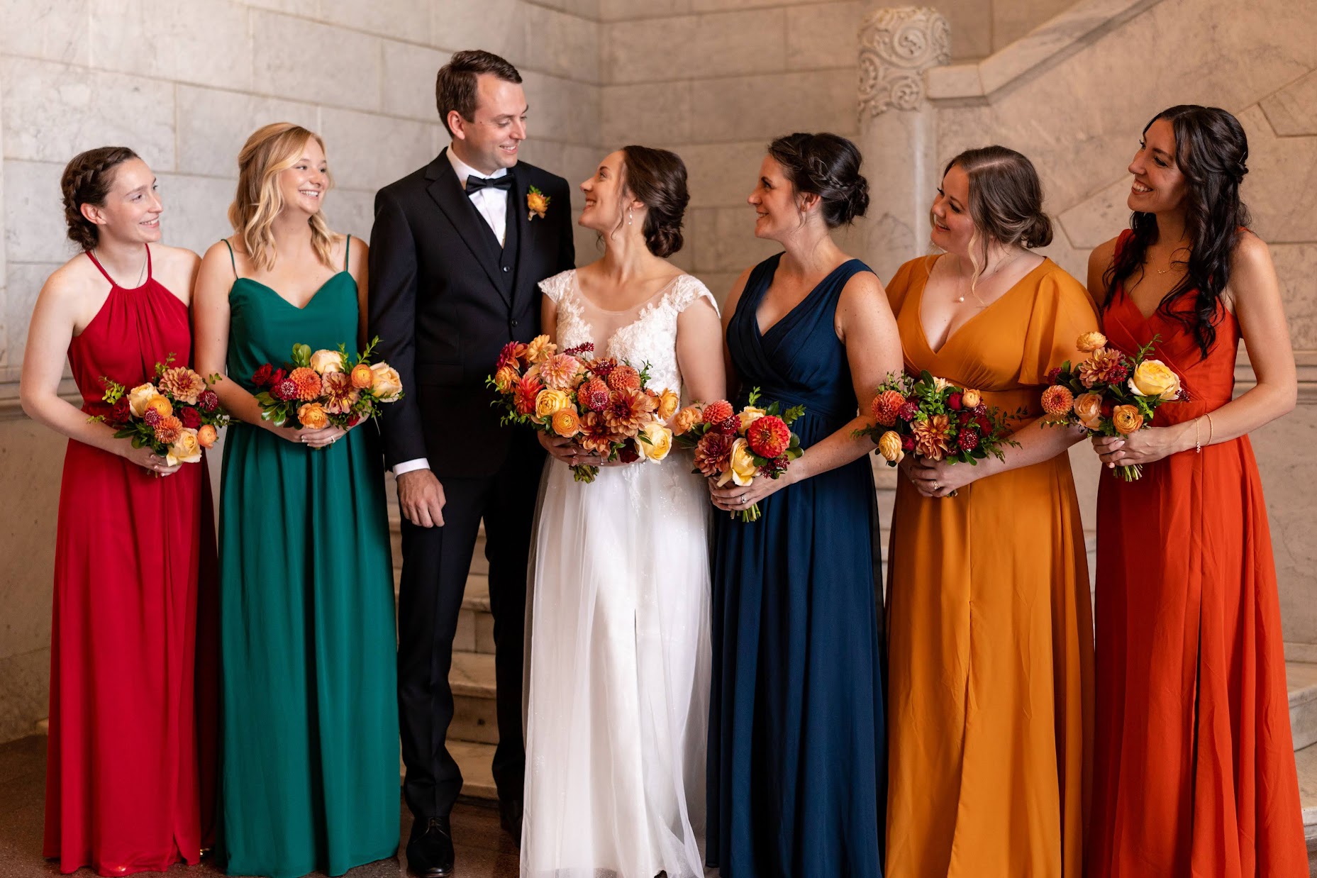 mismatched bridesmaid dresses