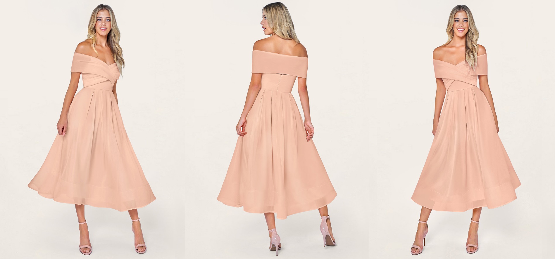 blushing pink party prom dresses
