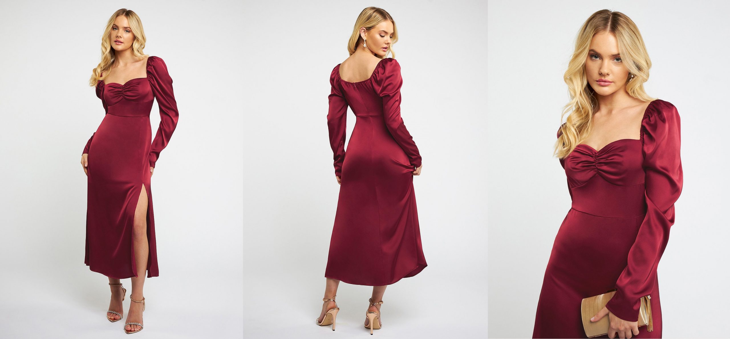 red long sleeve dresses