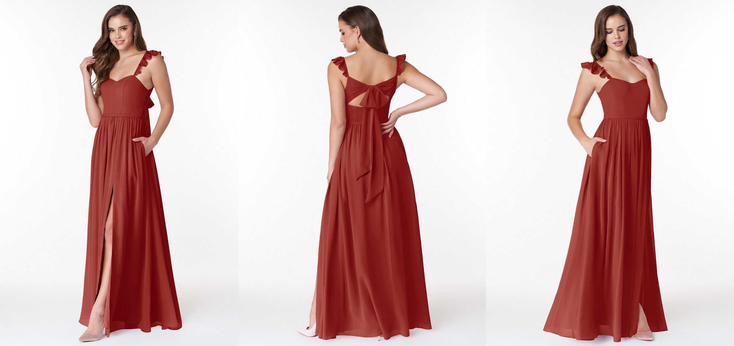 terracotta bridesmaid dresses
