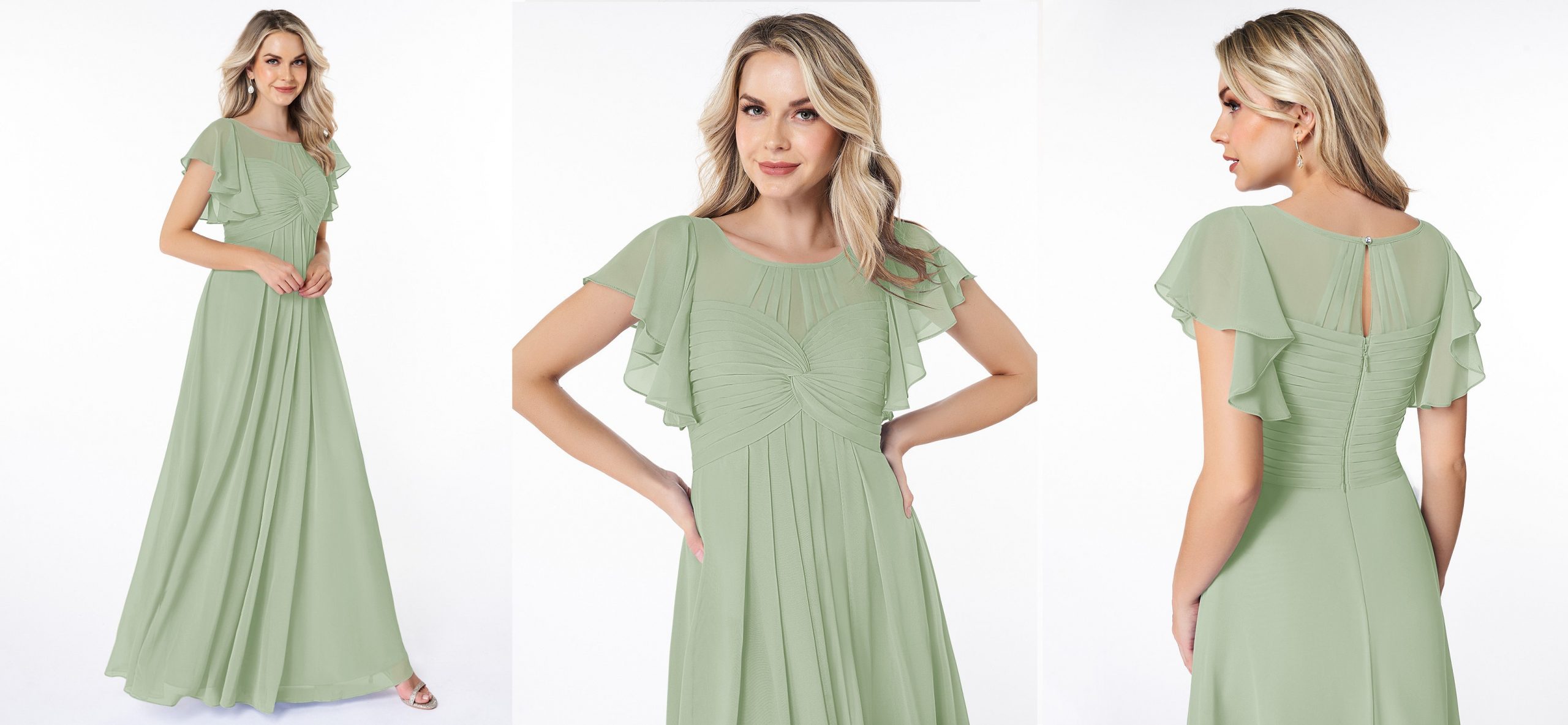 sage green bridesmaid dresses modest