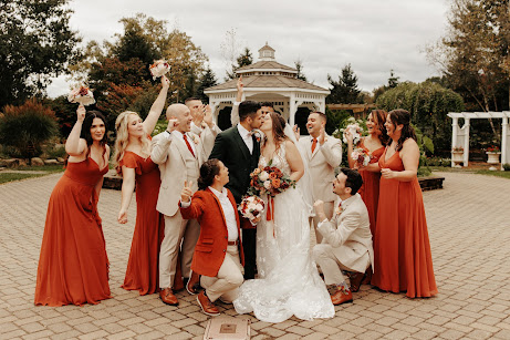 Terracotta bridesmaid dresses