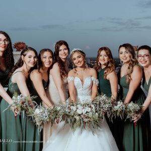 green bridesmaid dresses