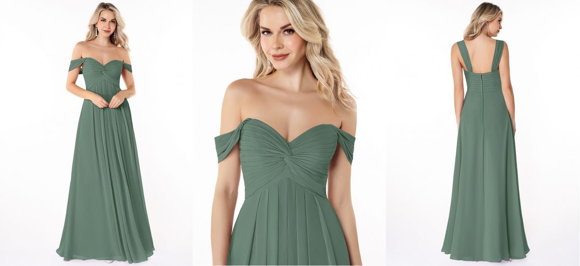 Fruit Green Bridesmaid Dress