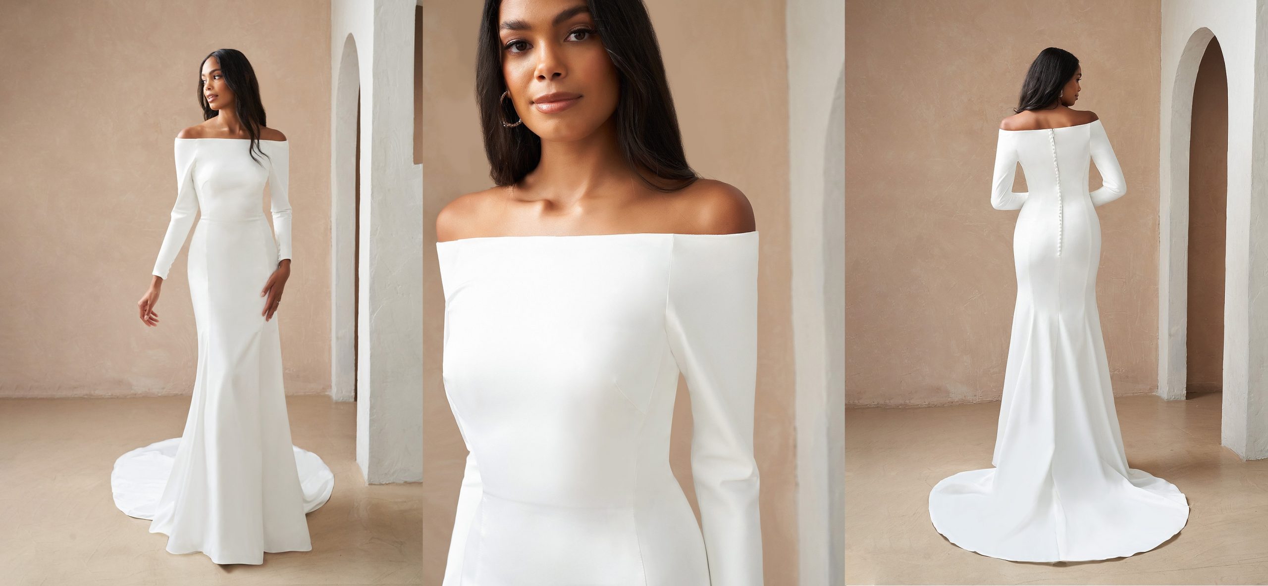 satin silk wedding dresses