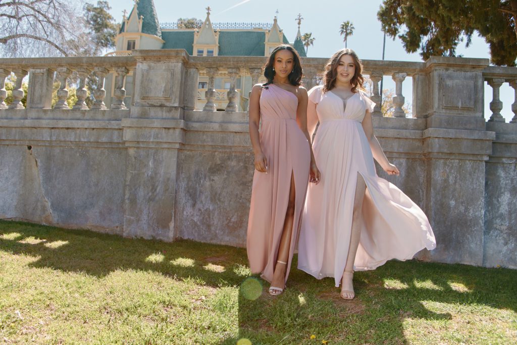 pink bridesmaid dresses