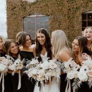 black bridesmaid dresses