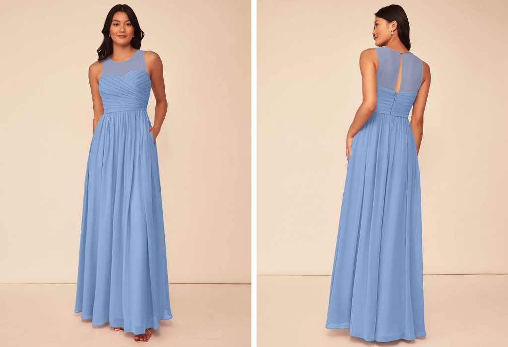 bridesmaid dresses illusion