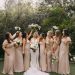 bridal party in champagne