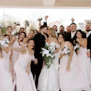 pink bridesmaid dresses