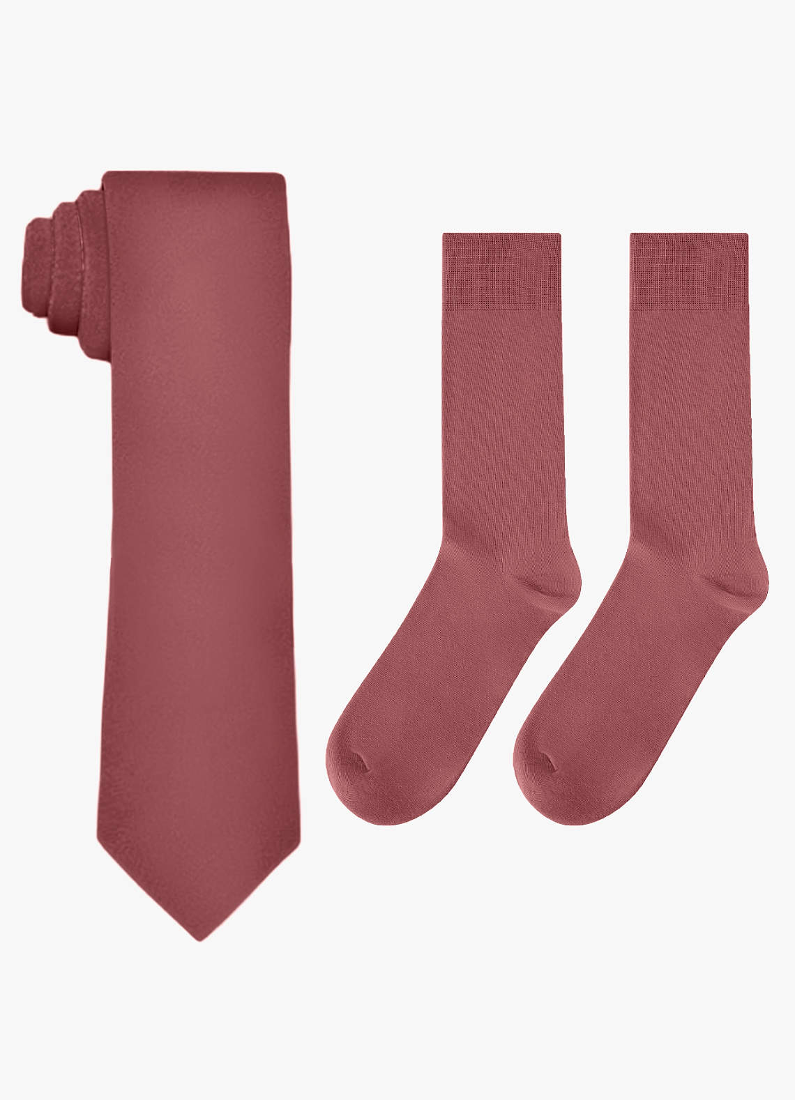 matching tie and socks